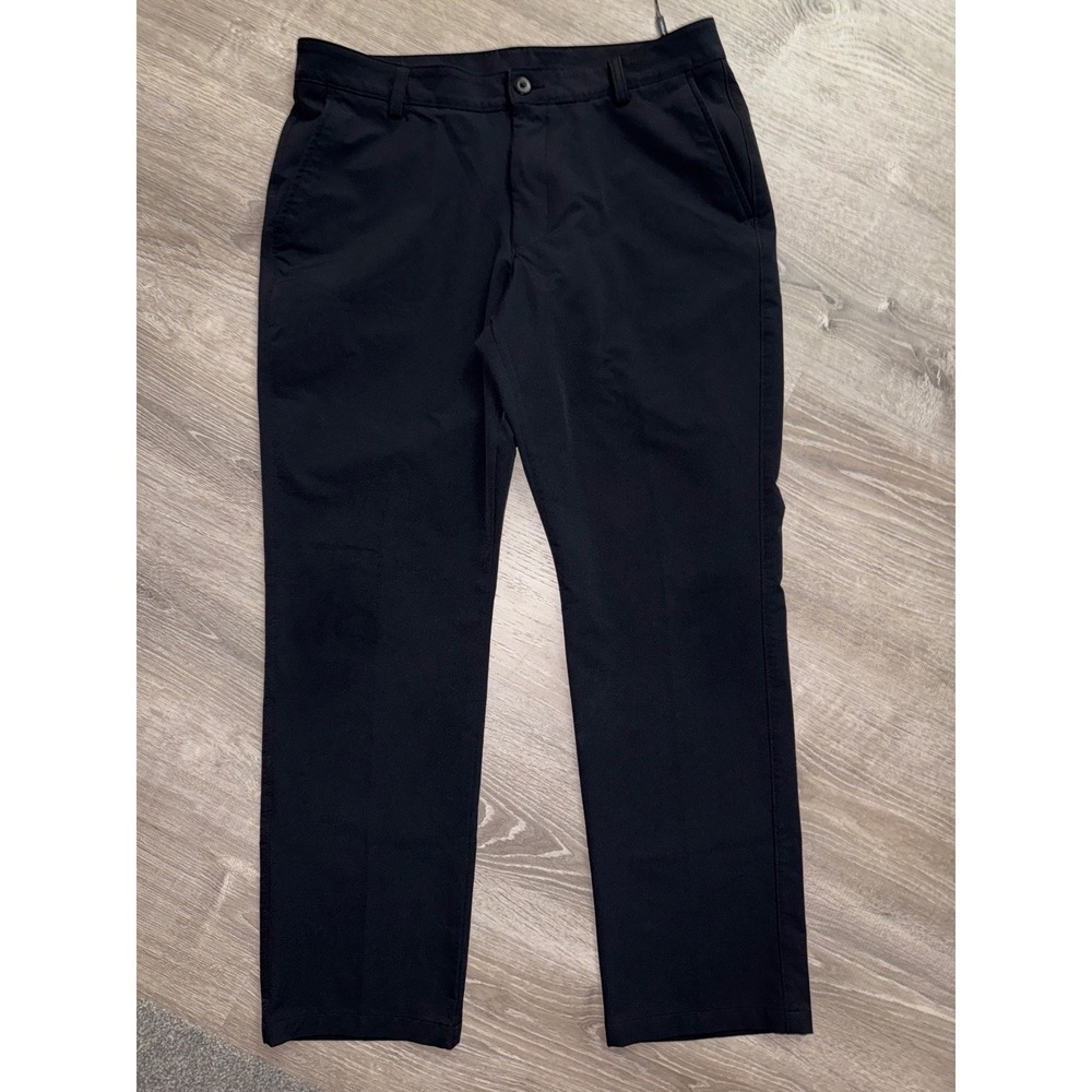 Under Armour Men's Golf‎ Pants Black Straight Leg Size 38x32 UA Storm
